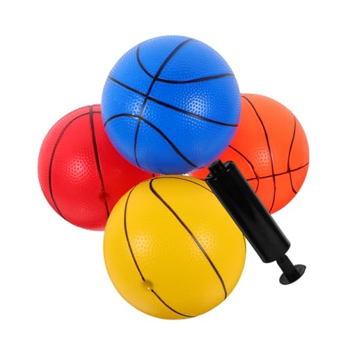 UPKOCH 1 Set Mini Basketball Für Kinder Aufblasbarer Strandball Aufblasbarer Basketball Mini Basketballspielzeug Mini Basketballkorb Kleines Basketball Sportspiel Basketball von UPKOCH