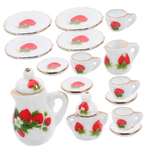 UPKOCH 1 Set Mini Küchentasse Und Topf Mini Küchenzubehör Miniatur Teetasse Puppenhaus Miniaturen Puppenhaus Teetasse Puppenhaus Teegeschirr Kleines Hauszubehör von UPKOCH