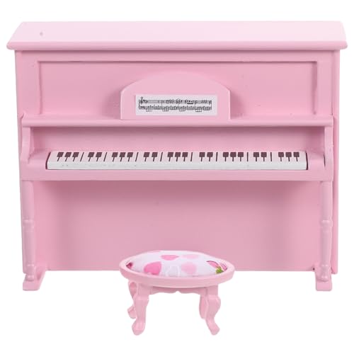 UPKOCH 1 Set Miniatur-Puppenhausmöbel: Mini-Klavier mit Hocker – Kleines Klaviermodell, Mini-Musikinstrument – Puppenhauszubehör im Maßstab 1:12 UPKOCH 1 Set Miniatur-Puppenhausmöbel: Mini-Klavier mit Hocker – Kleines Klaviermodell, Mini-Musikinstrument – Puppenhauszubehör im Maßstab 1:12 von UPKOCH