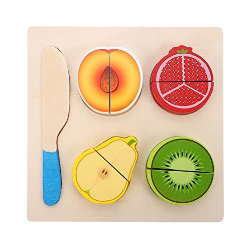 UPKOCH 1 Set Obst Schnittpuzzles Für Kleinkinder Kinderpuzzles Kinderpuzzles 3D Puzzles Für Für Babys Kinderspielzeug Kleinkindpuzzles Für Kleinkinder DIY Obstpuzzle Aus Holz von UPKOCH