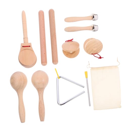 UPKOCH 1 Set Percussion Instrument Set Trommel Spiel Instrumente Fisher Matte Musik Xylophon Percussion Instrument Tamburin Für Holz von UPKOCH