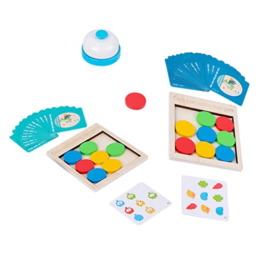 UPKOCH 1 Set Push Music Bausteine ​​Puzzles Kinderspielzeug Eltern Kind Pk Farberkennungsspielzeug Logisches Trainingsspielzeug Schiebespielzeug Lernspielzeug Holzspielzeug Buntes Holz von UPKOCH