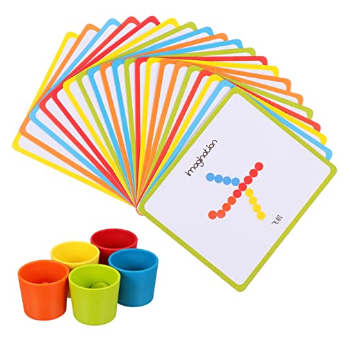 UPKOCH 1 Set Puzzle Früherziehung Kinderspielzeug Farbabstimmung Sortierbecher Für Balance Stapelspielzeug Lernspielzeug Bauspielzeug Frühlernspielzeug Stapelblock Aus von UPKOCH