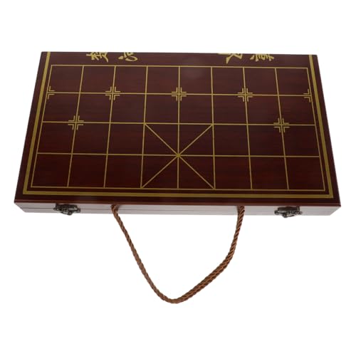 UPKOCH 1 Set Schachbox Spielzeugschachbrett Chinesisches Schachset Vintage Chinesisches Schach Reiseschach Xiangqi Schachmatte Schachspiel Chinesisches Schach Chinesische Dame von UPKOCH