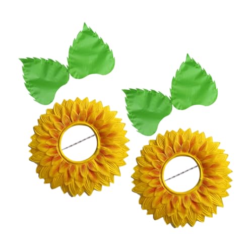 UPKOCH 1 Set Sonnenblumen Kopfschmuck Stirnband Lustige Kopfbedeckung Lustige KOT Kopfbedeckung Sonnenblumen Anziehzubehör Lustige Kostüm Kopfbedeckung Blumen Kopfbedeckung von UPKOCH