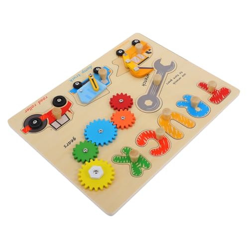 UPKOCH 1 Set Spielbrett Spielzeugwerkzeuge Puzzles Sensorisches Für Kleinkinder Lernspielzeug Für Kognitives Für Reisespielzeug Für Kleinkinder Spielbrett Für Holz von UPKOCH