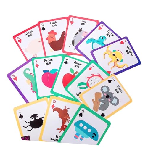 UPKOCH 1 Set Spielzeugkarte Babyspielzeug Kleinkindspielzeug Kinderspielzeug Kinderspielzeug Kinderpoker Kreatives Lernspielzeug Lustiges Spielspielzeug von UPKOCH