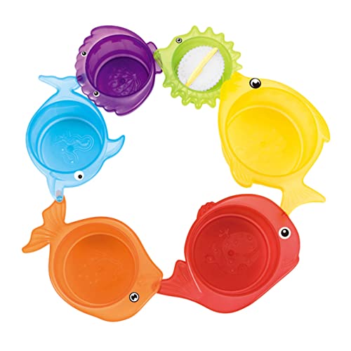 UPKOCH 1 Set Stapelbecher Cartoon Strandspielzeug Stapelbecher Für Badewanne Und Strand Lustiges Badespielzeug Für Kleinkinder Ideal Für Sand Und Wasser von UPKOCH