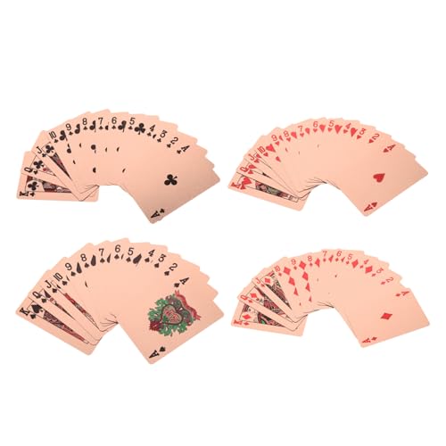 UPKOCH 1 Set Wasserfeste Goldfolien Spielkarten Poker Partygeschenke Spielkarten Pokerspiel Für Party Trick Pokerkarten Brettspiel Tally Spielkarten Unterhaltsame Karten von UPKOCH