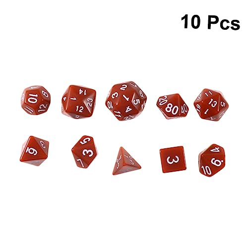 UPKOCH 1 Stück Brettspiele facettenreiche Würfel polyedrische Würfel Polyederwürfel настольные игры настольная игра Ludo brettspiel Virtu brettspiel Digitale Würfel Coffee von UPKOCH