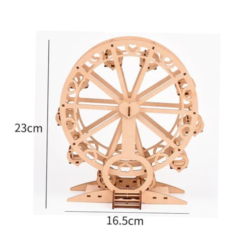 UPKOCH 1 Stück DIY-Riesenradmodell holzspielzeug holztacker Educational Toys Holzmodell Ferris Wheel Holzhandwerk mechanisch Modell Riesenrad Riesenradmodell aus Holz Bambus von UPKOCH