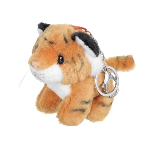 UPKOCH 1 Stück Tiger Schlüsselanhänger Tiger Schlüsselanhänger Weiches Stofftier Puppen Tiger Schlüsselanhänger Für Tier Slap Armbänder Plüsch Schlüsselanhänger Tiere Niedlich von UPKOCH