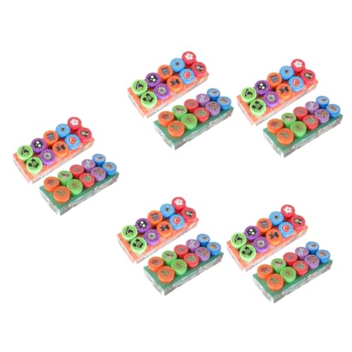 UPKOCH 10 Kisten Kinderstempel Insektenstempel Halloween-Stampfer Stempel für das Handwerk winzige Stempel Kinder Stempel kiddostempel orgie Halloween-Stempel für Kinder Lehrerstempel PVC von UPKOCH