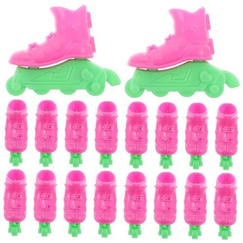 UPKOCH 10 Paare Rollschuhe Für Puppen Miniatur-Schuhe Puppenschuhe Zum Basteln Puppen- -Schuhe Plastik von UPKOCH