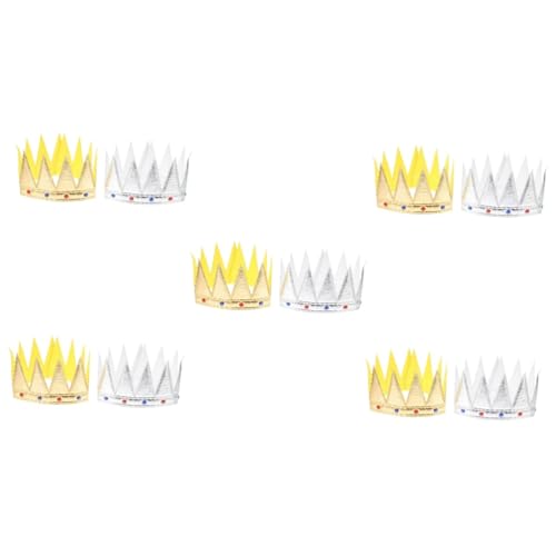 UPKOCH 10 Stk Krone kinder dekor Foto-Requisiten für den Abschlussball diadem dvd the crown Golddekor Tiara Kopfschmuck zum Kindergeburtstag Haarschmuck für Kinder einzigartig schmücken von UPKOCH