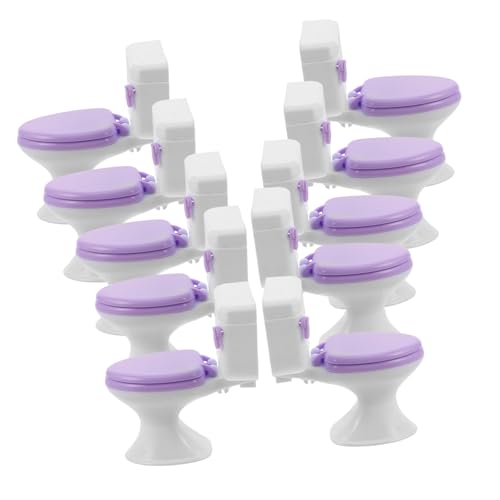 UPKOCH 10 Stück Puppenhaus Mini Wc Realistische Miniatur Badezimmer Toilette Kompakte Badezimmermöbel für Puppenhaus Badezimmer Zubehör Detailreich und Platzsparend UPKOCH 10 Stück Puppenhaus Mini Wc Realistische Miniatur Badezimmer Toilette Kompakte Badezimmermöbel für Puppenhaus Badezimmer Zubehör Detailreich und Platzsparend von UPKOCH