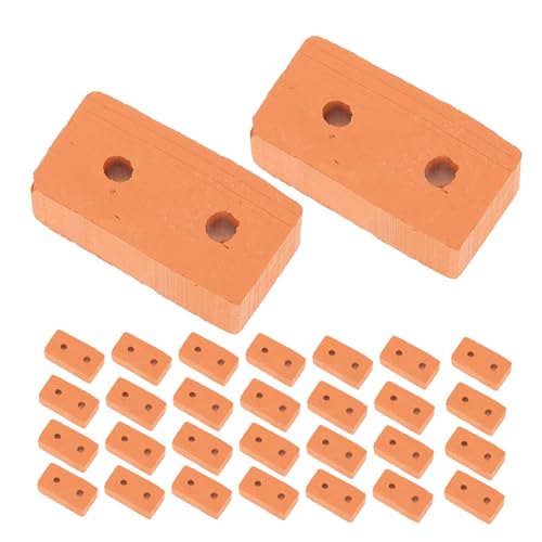 UPKOCH 100 Stück Miniatur Ziegelsteine mit Löchern Realistische Rote Mini Ziegel für Puppenhaus DIY Baukasten Miniatur Hausmodelle Garten Landschaftsbau Zubehör UPKOCH 100 Stück Miniatur Ziegelsteine mit Löchern Realistische Rote Mini Ziegel für Puppenhaus DIY Baukasten Miniatur Hausmodelle Garten Landschaftsbau Zubehör von UPKOCH