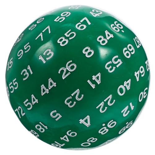 UPKOCH 100 spielwürfel spielewürfel Zahlenwürfel Mathe Spiele würfel tragbare Partywürfel Brettspiele Würfel Party Nummernwürfel mehrseitige Würfel Requisiten für Brettspiele Acryl Green von UPKOCH