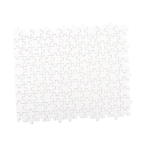 UPKOCH 1000 Stück hölzernes leeres Puzzle Weißes leeres Puzzle zum Selbermachen Leerzeichen DIY Puzzle personalisierte Puzzle Bastelpuzzle übertragen Transferpuzzle selber Machen Holz von UPKOCH