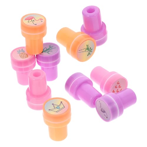 UPKOCH 10St Kinderstempel Sommerstempel Stempelset für Geburtstagsgeschenke Geschenkideen für für Mini-Stempel Lehrerstempel Handstempel für PVC von UPKOCH