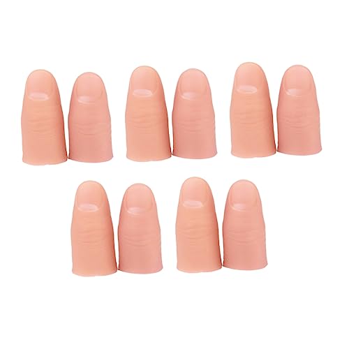 UPKOCH 10St gefälschter Finger Fake Finger gelnägel nagelpilzmittel mockin Prank Spielzeug Nails Streichspielzeug Finger Trickfinger simulierte Fingerstützen gefälschte Fingerstützen von UPKOCH