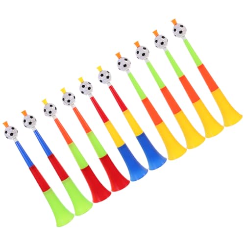 UPKOCH 10pcs Teleskop Horn Spielzeug Fußballhorn Spielzeug Kinder Musical Toys Trompeten Spielzeug Fußball -jubelspielzeug von UPKOCH