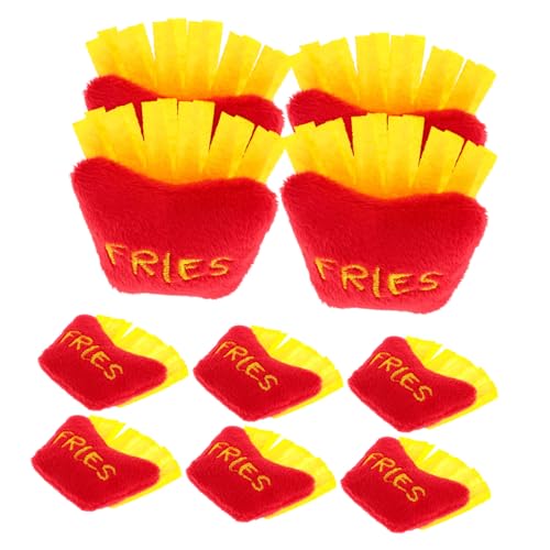 UPKOCH 10st Plüsch-chip-Spielzeug Essen Plüschkissen Spielzeug Für Frittierte Lebensmittel Spielzeug-Pommes Frites Essen Plüschtier Lustiges Plüschkissen Lustiges Essenskissen Food-Modell von UPKOCH