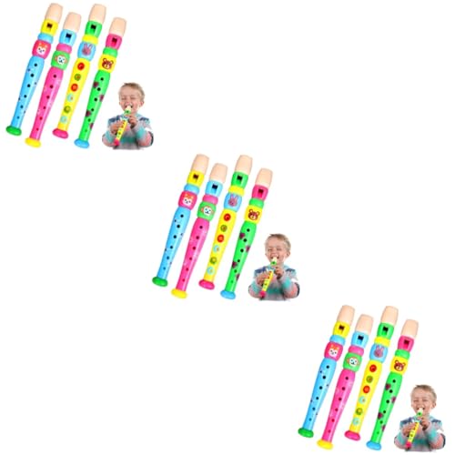 UPKOCH 12 STK Kindermusikinstrument Kunststoff Piccoloflöte Spielzeug Pädagogisches Babyspielzeug Blockflöte Musikinstrumente Früherziehung Piccoloflöte Für Kinder Musikspielzeug Plastik von UPKOCH