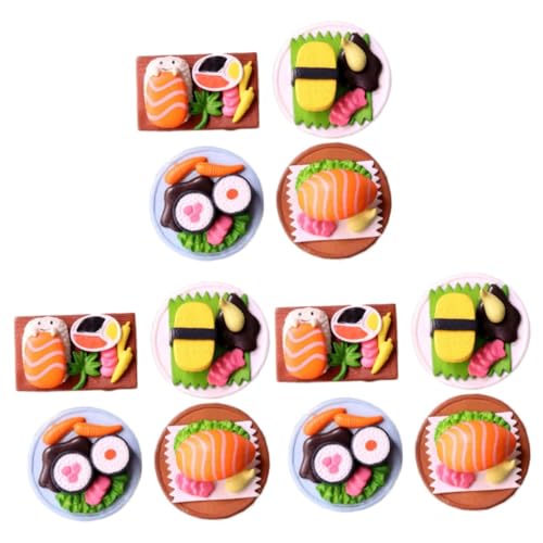 UPKOCH 12 STK Simuliertes Japanisches Sushi Miniatur Topfpflanzen künstliche Dekoration Langlebige Sushi-Ornamente Tischdekoration für japanische Küche tortendeko Einschulung Modelle PVC von UPKOCH