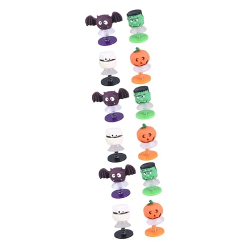 UPKOCH 12 Stück Fliegensprung Spielzeuge Halloween Dekorationen Kleine Spielzeuge Im Cartoon Stil Springspielzeuge Spielzeuge Bekleidung Halloween Accessoires Kosmetikspielzeuge von UPKOCH