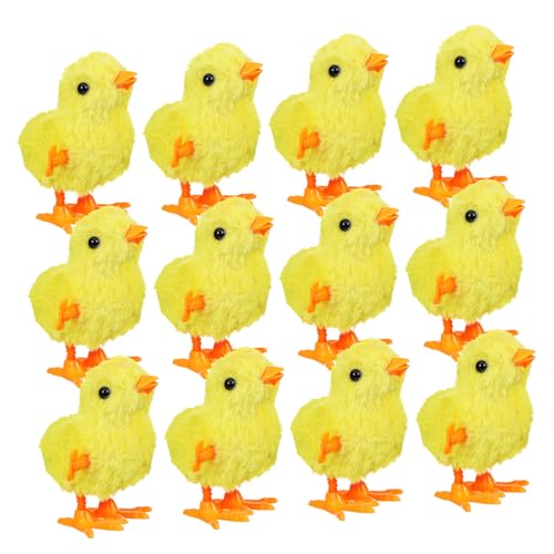 UPKOCH 12 Stück Teiliges Aufziehspielzeug Küken Plüschhühner Springende Kleine Kuscheltiere aus Weichem Material Sicher für Robustes GEH und Hüpfspielzeug für Drinnen und Draußen UPKOCH 12 Stück Teiliges Aufziehspielzeug Küken Plüschhühner Springende Kleine Kuscheltiere aus Weichem Material Sicher für Robustes GEH und Hüpfspielzeug für Drinnen und Draußen von UPKOCH