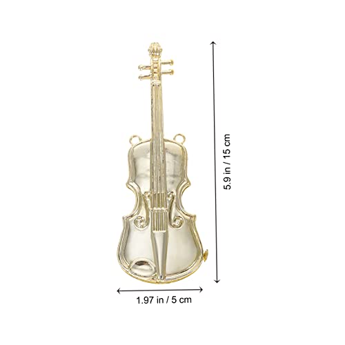UPKOCH 12 Stück Teiliges Miniatur Musikinstrumente Weihnachtsbaumschmuck Goldfarben Kleine Trompete Posaune und Violine DIY Christbaumhänger für Fenster Türkranz und Weihnachtsdekoration UPKOCH 12 Stück Teiliges Miniatur Musikinstrumente Weihnachtsbaumschmuck Goldfarben Kleine Trompete Posaune und Violine DIY Christbaumhänger für Fenster Türkranz und Weihnachtsdekoration von UPKOCH