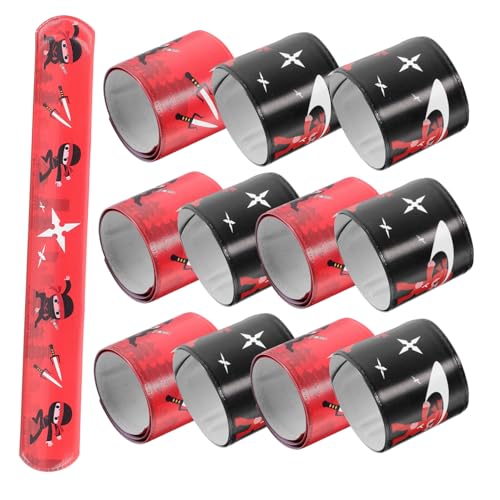 UPKOCH 12 Stück Teiliges Ninja Klatscharmband für Bunte Snap Bands als Geburtstags Mitgebsel Leichte Tragbare Dekoration und Klare Muster Strapazierfähige Party Slap Bracelets UPKOCH 12 Stück Teiliges Ninja Klatscharmband für Bunte Snap Bands als Geburtstags Mitgebsel Leichte Tragbare Dekoration und Klare Muster Strapazierfähige Party Slap Bracelets von UPKOCH