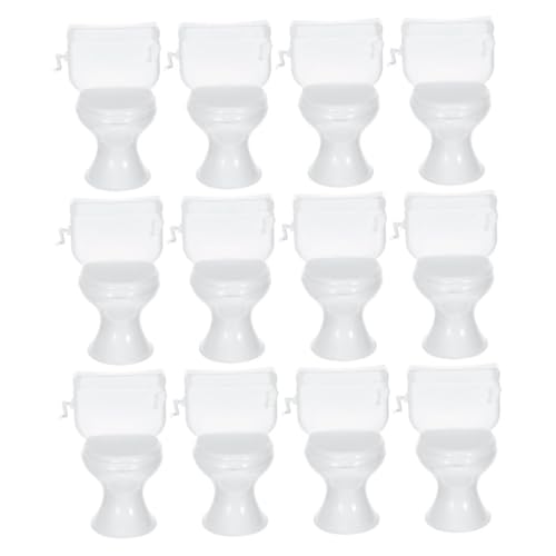 UPKOCH 12 Teiliges Puppenhaus Badezimmerzubehör Mini Toilette Kuchendekoration Winzige Toilette Zum Basteln Spielzeugtoilette Für Puppenhaus Mini Toilettensitz UPKOCH 12 Teiliges Puppenhaus Badezimmerzubehör Mini Toilette Kuchendekoration Winzige Toilette Zum Basteln Spielzeugtoilette Für Puppenhaus Mini Toilettensitz von UPKOCH
