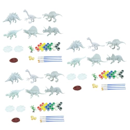 UPKOCH 123 Teiliges Solides Dinosaurier Graffiti Set 41 Teiliges Graffiti Dinosaurier Modell Lernspielzeug Für Spielzeug Dinosaurier Malset DIY Dinosaurier Modell Lernspielzeug Aus von UPKOCH