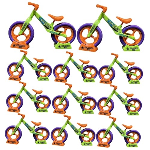 UPKOCH 12st Karotten-Balance-Auto Mini-Fahrrad Minispielzeug Für Kinder Kleinkindspielzeug Mini-Spielzeug Fahrrad-montagespielzeug Mini-lernfahrrad Laufrad Zusammenbauen Plastik von UPKOCH