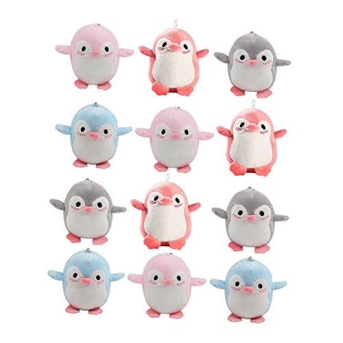 UPKOCH 12st Pinguin-Puppe-anhänger Tierischer Schlüsselanhänger Ausgestopfter Pinguin Schlüsselanhänger Pinguin Tierische Schlüsseldekore Pinguin-schlüsselanhänger Polyester von UPKOCH