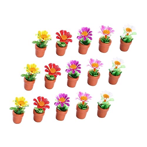 UPKOCH 15 Stück Teiliges Miniatur Pflanzen Puppenhaus Dekoration Mini Bonsai Modell Mikrolandschaft Dekorativer Blumentopf für Mini Garten und DIY Basteln UPKOCH 15 Stück Teiliges Miniatur Pflanzen Puppenhaus Dekoration Mini Bonsai Modell Mikrolandschaft Dekorativer Blumentopf für Mini Garten und DIY Basteln von UPKOCH