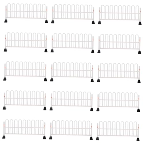 UPKOCH 15st Straßenschild Barrikade Mini-straßensperre Simulation Straßenschild Mini-verkehrszeichen Abs Weiß von UPKOCH