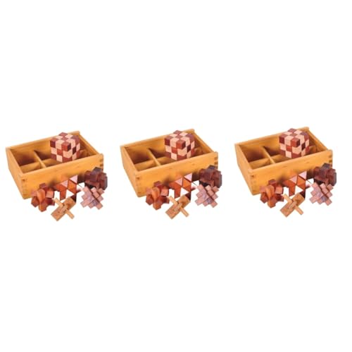 UPKOCH 18 Teiliges 3D Puzzle Ball Freischaltpuzzle Iq Puzzle Holz 3D Puzzle von UPKOCH