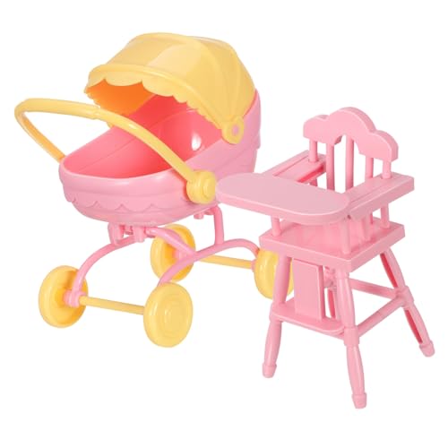UPKOCH 1Satz Miniatur Puppenwagen für Kompakter Hochstuhl Kinderwagen aus Realistische Gestaltung Leicht und Tragbar für Rollenspiele und Kreative UPKOCH 1Satz Miniatur Puppenwagen für Kompakter Hochstuhl Kinderwagen aus Realistische Gestaltung Leicht und Tragbar für Rollenspiele und Kreative von UPKOCH