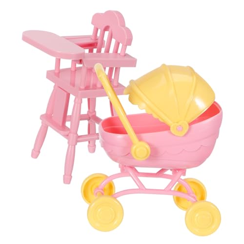 UPKOCH Hochstuhl und Kinderwagen Satz für Babypuppen Faltbarer Puppenwagen für Mädchen Realistischer Spielzeug Kinderwagen Leicht und Tragbar für Spielen im Freien Sicheres Abs Material UPKOCH Hochstuhl und Kinderwagen Satz für Babypuppen Faltbarer Puppenwagen für Mädchen Realistischer Spielzeug Kinderwagen Leicht und Tragbar für Spielen im Freien Sicheres Abs Material von UPKOCH