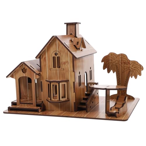 UPKOCH 1Stk 3D- -Puzzle DIY Puzzle Puzzle Spiele für Spiele kinderknallzeug DIY-Puzzle Villa-Puzzle DIY-Villa-Modell 3D-Modell 3D-Puzzle Holz von UPKOCH