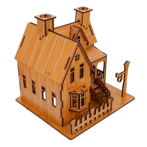 UPKOCH 1Stk 3D- -Puzzle Puzzle D Modellbau Puzzle Villa Modell DIY DIY- für Lernspielzeug für Holz von UPKOCH