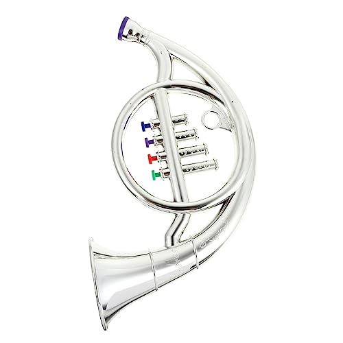 UPKOCH 1Stk Horn-Modell hühner Horn Nachbildung Hornornament Spielzeughupe -Waldhorn Bildungsspielzeug simuliertes Horn Überzug Silver von UPKOCH