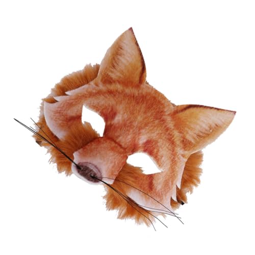 UPKOCH 1Stk Stofftiermaske Kostüme Spitze Gesicht Fuchs Wolf halloween masken halloweenmaske halloween-masken karnevalsmaske Partyzubehör exquisite Tiermasken-Requisite Maskenstütze Vlies von UPKOCH