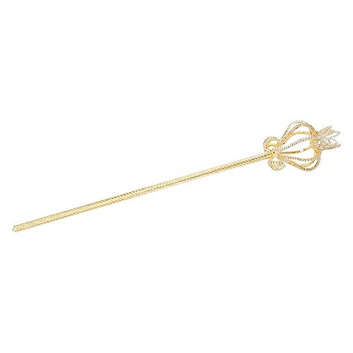 UPKOCH 1Stk aus Strass Fairy Wand Wedding-Wands Kostümzubehör edelsteinstab glitzerstab Halloween-Decke Stern Feenflügel Streich Party Krone Zauberstab Kupfer Golden von UPKOCH