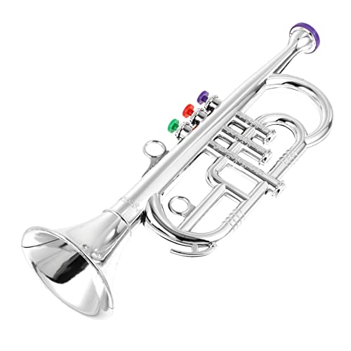 UPKOCH 1stk Saxophon-Modell Elektronisches Saxophon- Lernspielzeug Für Kleinkinder Musikspielzeug Für Kleinkinder -trompete Simulation Musikinstrument Silver Überzug von UPKOCH