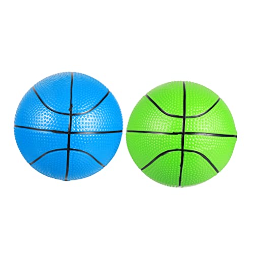 UPKOCH 2 STK Basketball interaktives entwicklung spielzeuge Activity Zug Weichball hüpfende Ballspielzeuge umweltfreundliches PVC- Blue von UPKOCH