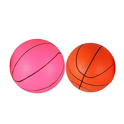 UPKOCH 2 STK Basketball kinderhandball Handball für Kindergartenkind Sportspielzeug Vorschule Kindergarten Fun Toy Hüpfbälle für den Kindergarten hüpfende Ballspielzeuge PVC Orange von UPKOCH